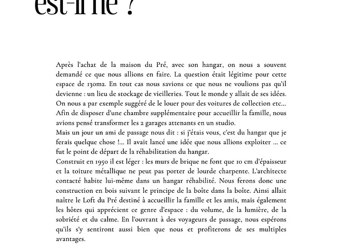 Le Loft Du Pre - Maison D'architecte -